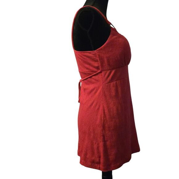 Y2K Self Esteem Top M Pink Smocked Baby Doll Gauzy Stretchy 90's - Picture 3 of 9